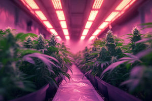 led grow light of cannabis