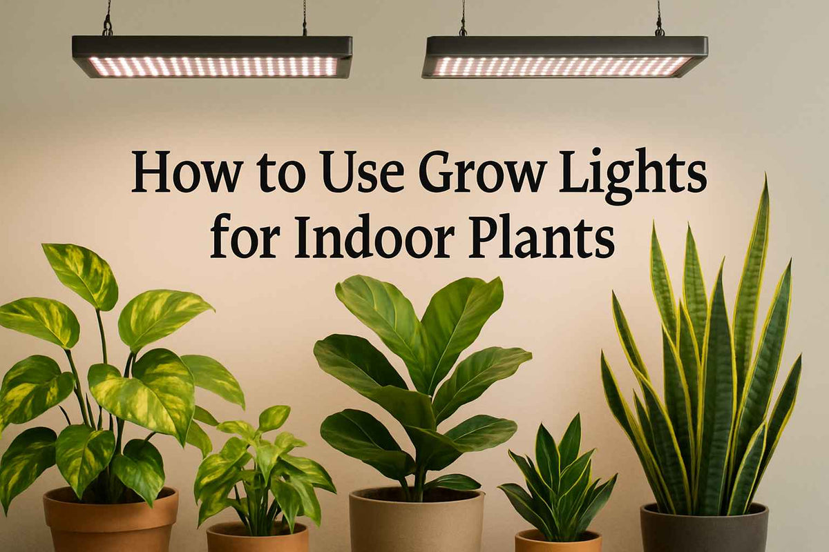 How to Use Indoor Plant Lights for Plants: The Complete Guide  TheOneGrow