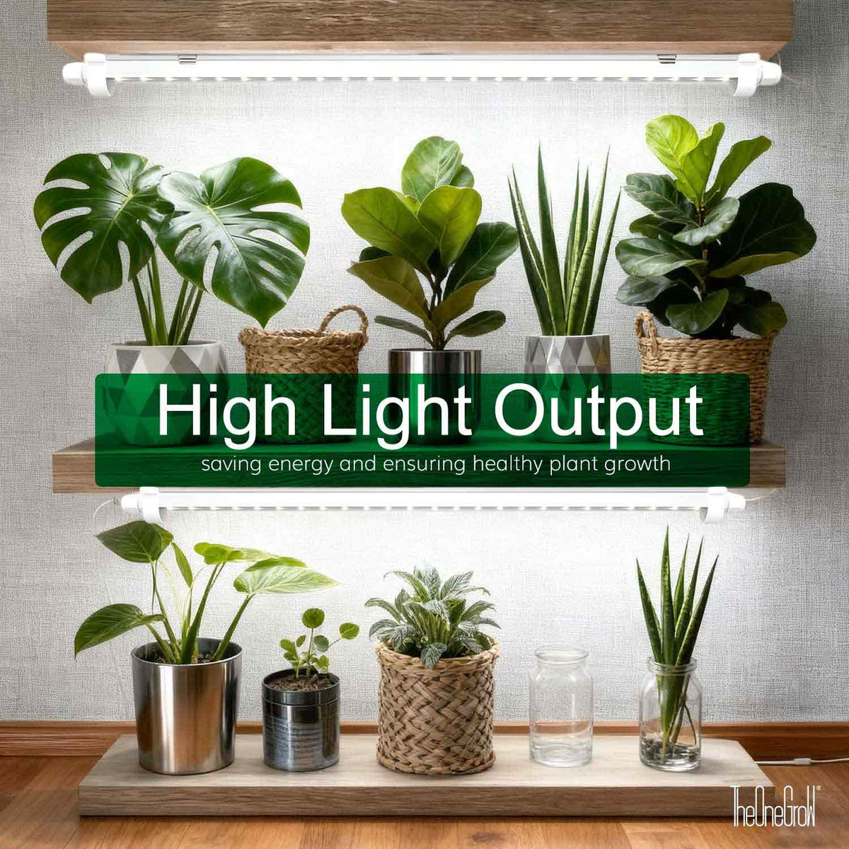 T8 LED Tube Grow Lights 10W x 2PCS for Plant Seedling/Leafgreen