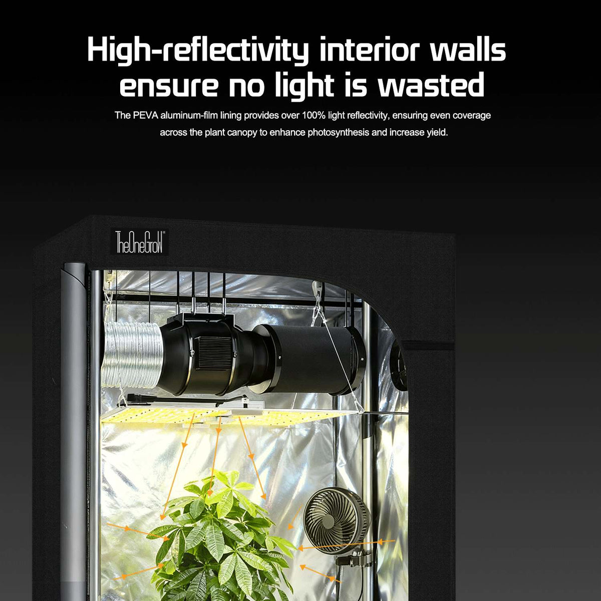 grow tent walls 90x90x180cm Grow Tent --TheOneGrow