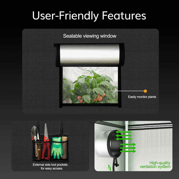 120×120×200cm Grow Tent---TheOneGrow