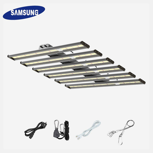 TheOneGrow 1000W LED grow light with 7 light bars for large indoor grow tents