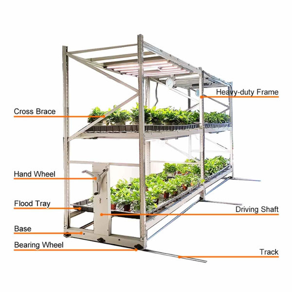 Single/Double Layer Rolling Bench Customizable---TheOneGrow