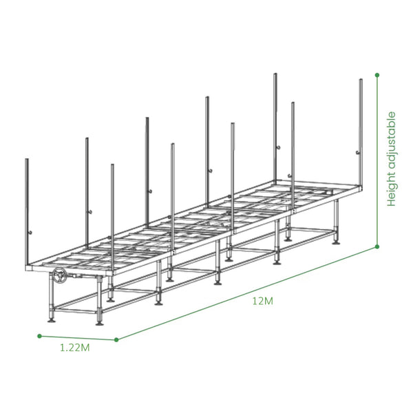 Single/Double Layer Rolling Bench Customizable---TheOneGrow
