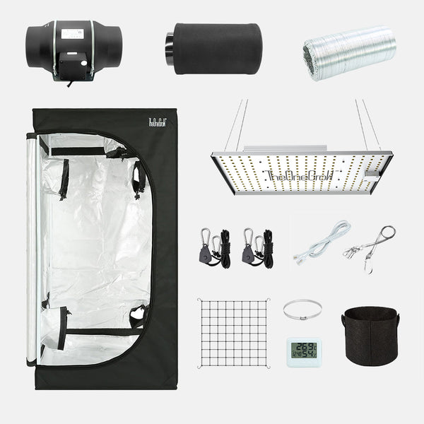 COMBO-SAVE R500!HOT Sale 120W Plant Grow Lights with 90x90cm Grow Tent Kits|  --- TheOneGrow