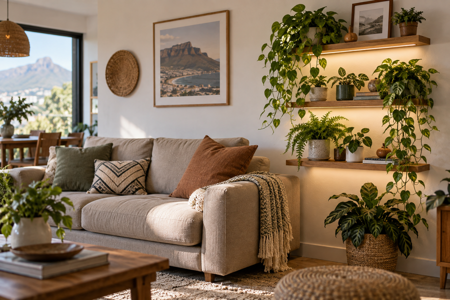 Plant Lighting in South Africa: Your Display Wall