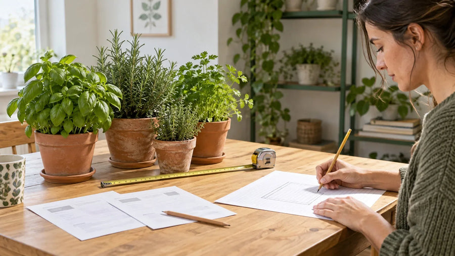 Planning a grow light purchase around a compact herb station