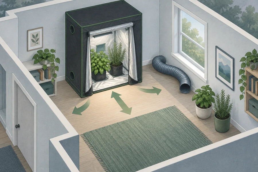 Conceptual enclosure access and ventilation-route planning