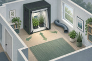 Conceptual enclosure access and ventilation-route planning