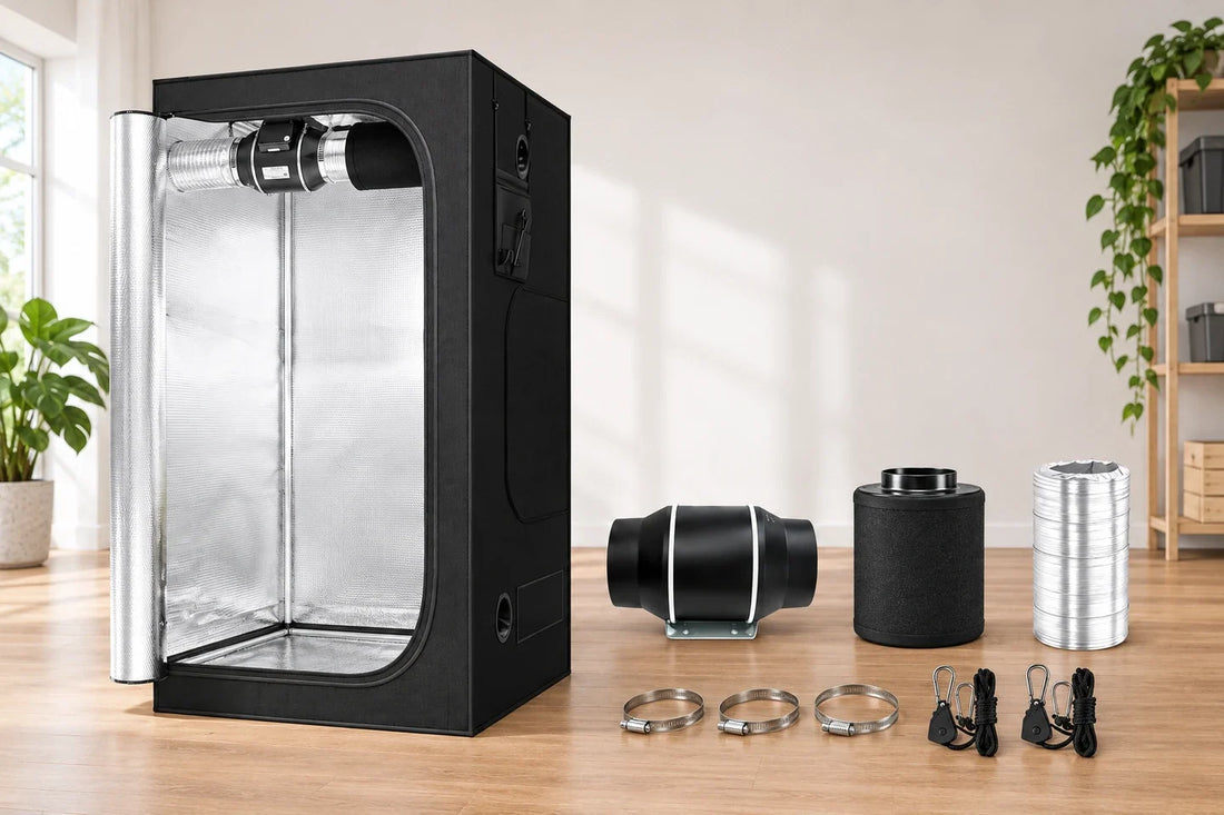 A 90cm extraction kit compared with the same ventilation component types selected separately