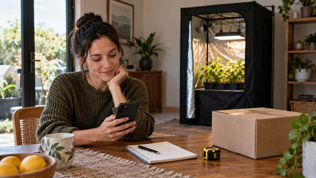 Checking an online listing against a purchasing checklist