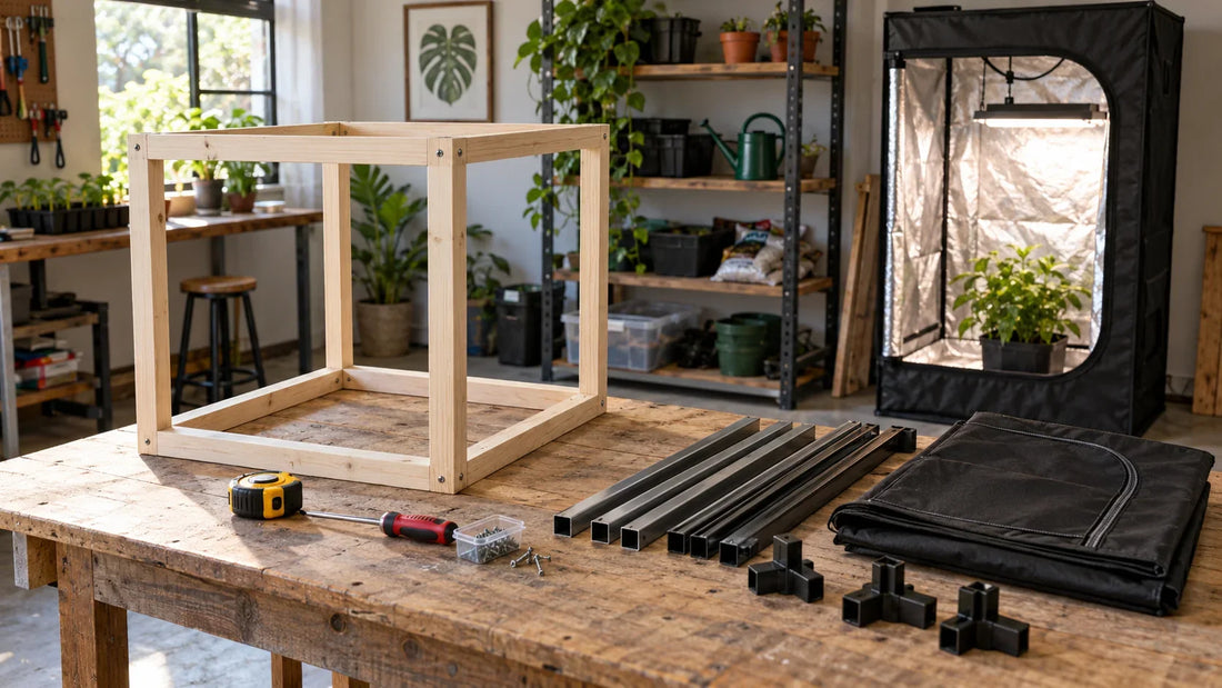Materials and frame components for a DIY or finished enclosure decision