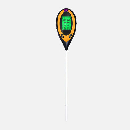 TheOneGrow 4-in-1 soil tester with moisture pH light and temperature meter for plant care
