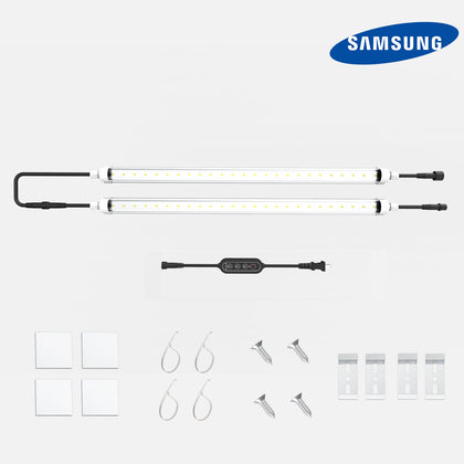 T8 LED tube grow lights 10W x 2pcs kit with mounting accessories