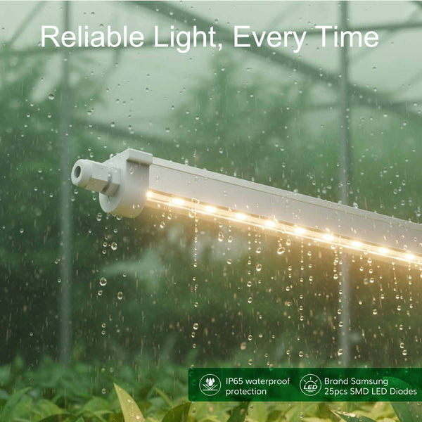 T8 LED Tube Grow Lights 10W x 2PCS for Plant Seedling/Leafgreen/Mushroom/Microgreens Cultivation