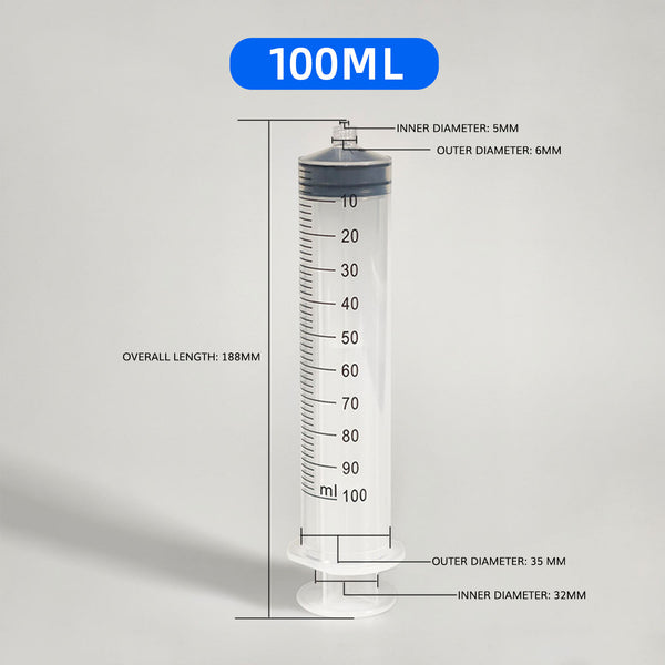 Syringe for Plant Nutritional Liquid Measurement 10/50/100ml---TheOneGrow