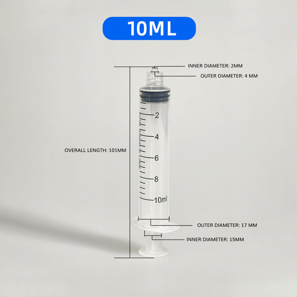 Syringe for Plant Nutritional Liquid Measurement 10/50/100ml---TheOneGrow