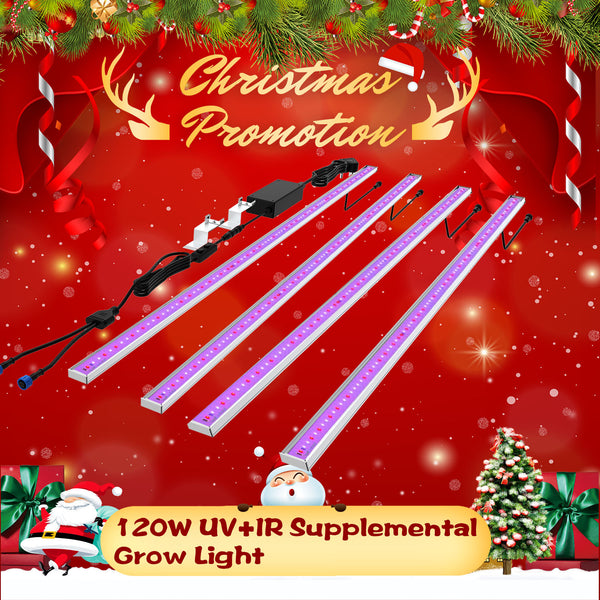 120W UV/IR Led Supplemental Light Bars For 1600W Grow light