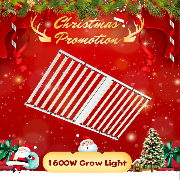 GLOC 1600B 1600W Full Spectrum Foldable LED Grow Light With 660nm Red Light High Efficacy