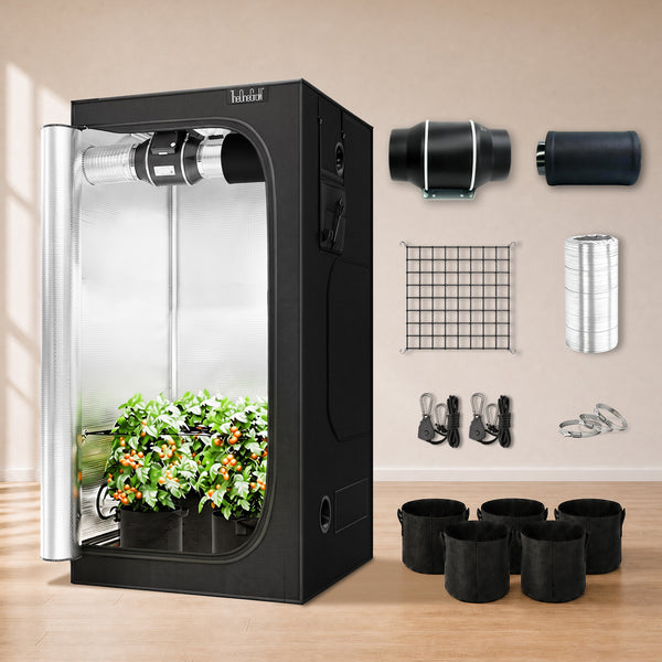 Save R200 – 90×90×180cm Grow Tent Kit with 4-Inch Ventilation Kit ---TheOneGrow