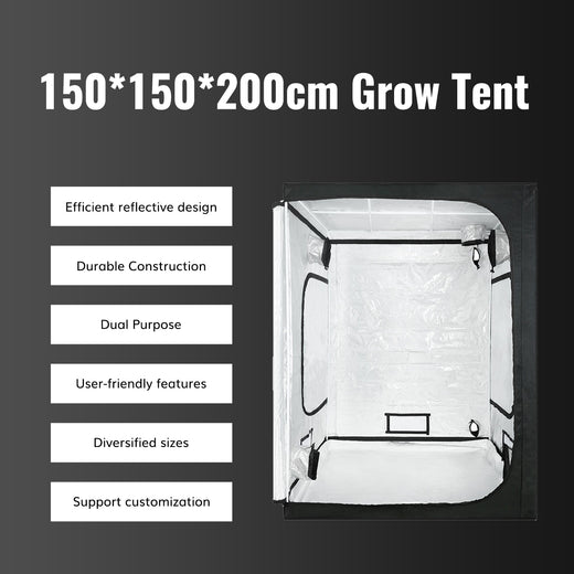 SAVE R500-150x150x200cm Indoor Grow Tent Kit---TheOneGrow