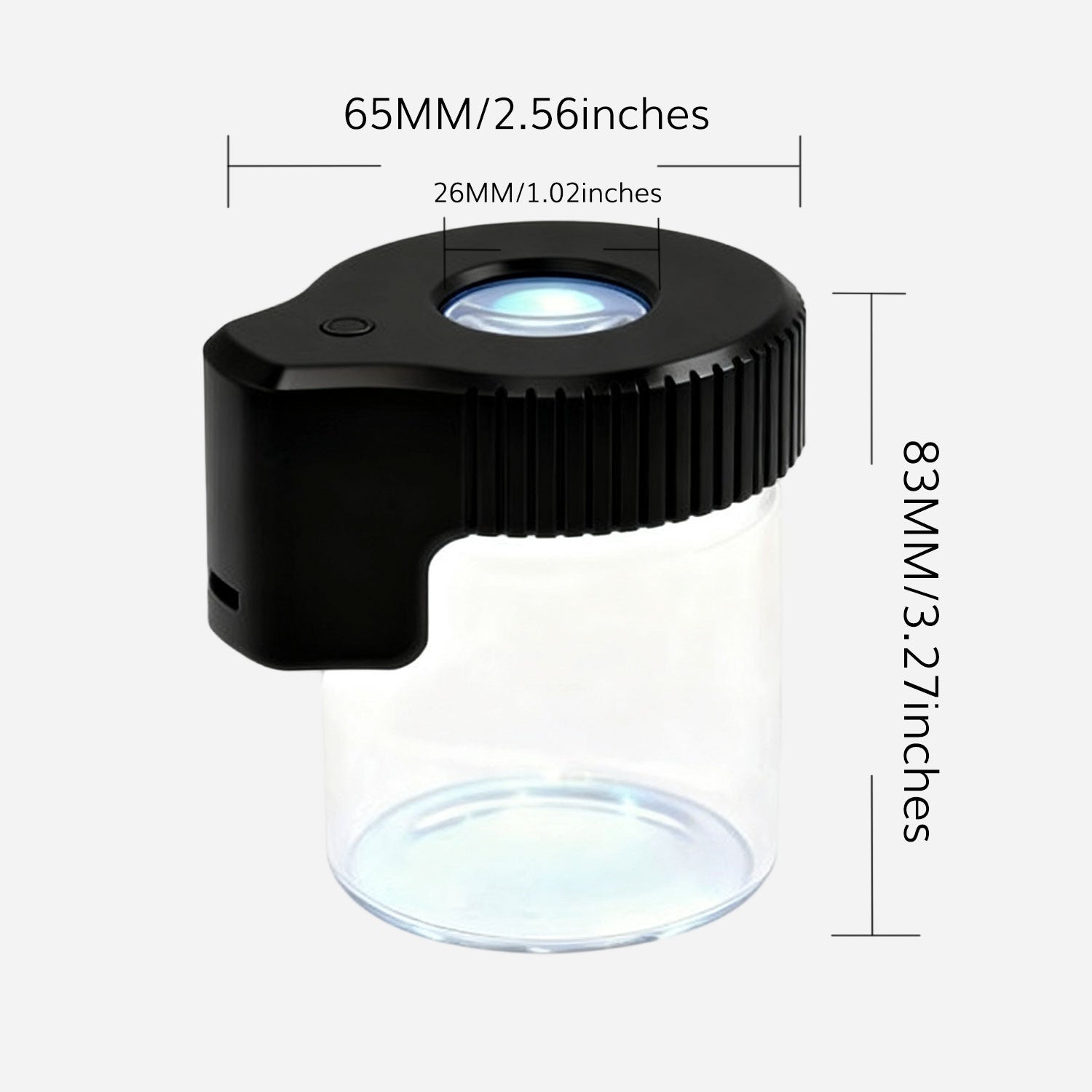HOT SALE🔥LED Glass Storage Jars with Magnifying Glass-TheOneGrow