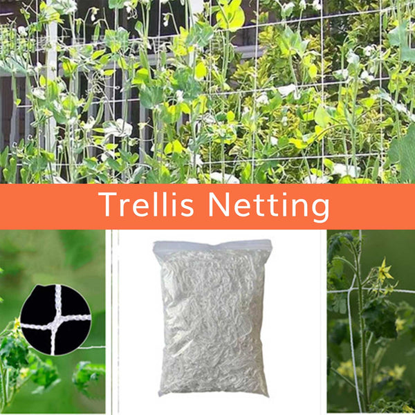 Horticultural Netting, Heavy-Duty Plastic Garden Trellis Netting for Climbing Plants-TheOneGrow