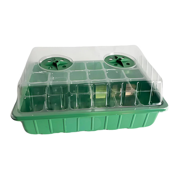 Seed Starter Tray Greenhouse Germination Kit 24 Cells per Seedling Trays
