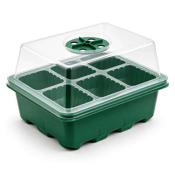 Seed Starter Tray Greenhouse Germination Kit 6 Cells per Seedling Trays