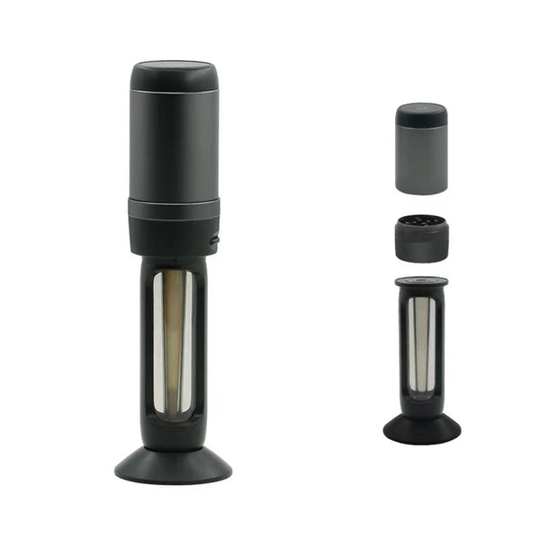 TheOneGrow 2-in-1 electric grinder and filler with detachable chamber for herb rolling setup