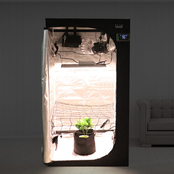 𝗖𝗢𝗠𝗕𝗢! HOT Sale 200W plant grow light with 90x90cm Grow Tent Kit   | Save R500