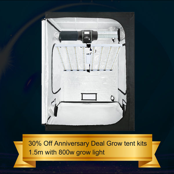 HOT Sale Grow Tent kit 1.5m with 800w Grow lights