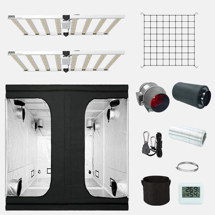 COMBO-SAVE 800! 800WX2 Grow Lights with 240×240×200cm Grow Tent Kit---TheOneGrow