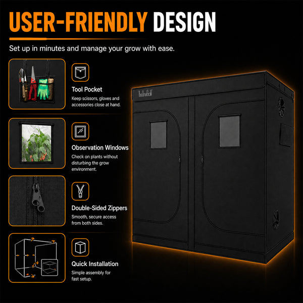 240×120×200cm Grow Tent--TheOneGrow