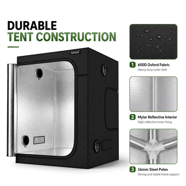 SAVE R500-150x150x200cm Indoor Grow Tent Kit---TheOneGrow