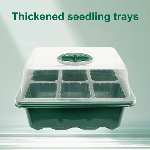 Seed Starter Tray Greenhouse Germination Kit 6 Cells per Seedling Trays
