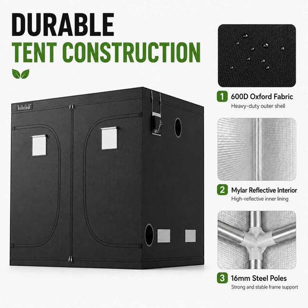 SAVE 500!240×240×200cm Grow Tent Kits ---TheOneGrow