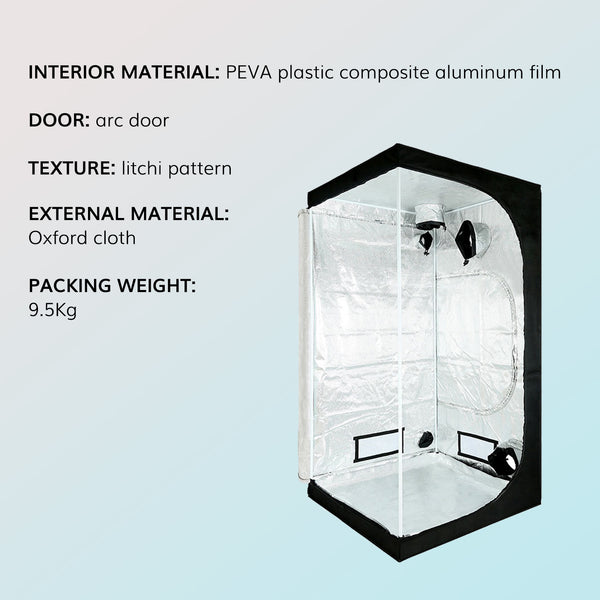 Indoor Grow Tent (90cm x 90cm x 180cm Tall)