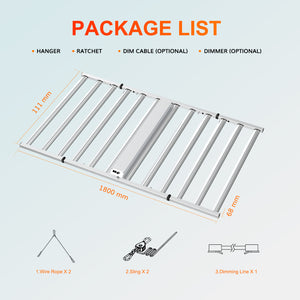 1200W Foldable Grow Light With Super Heat Dissipation