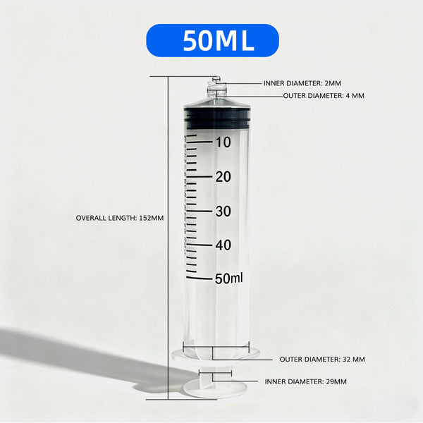 Syringe for Plant Nutritional Liquid Measurement 10/50/100ml---TheOneGrow