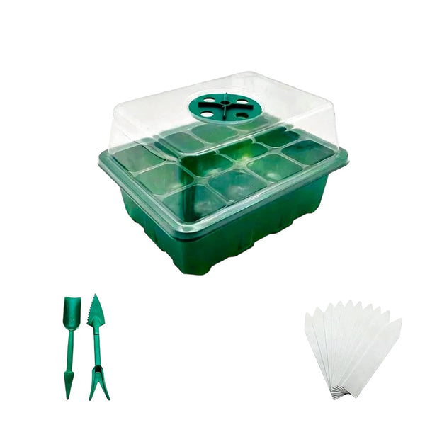 Seed Starter Tray Greenhouse Germination Kit 6 Cells per Seedling Trays