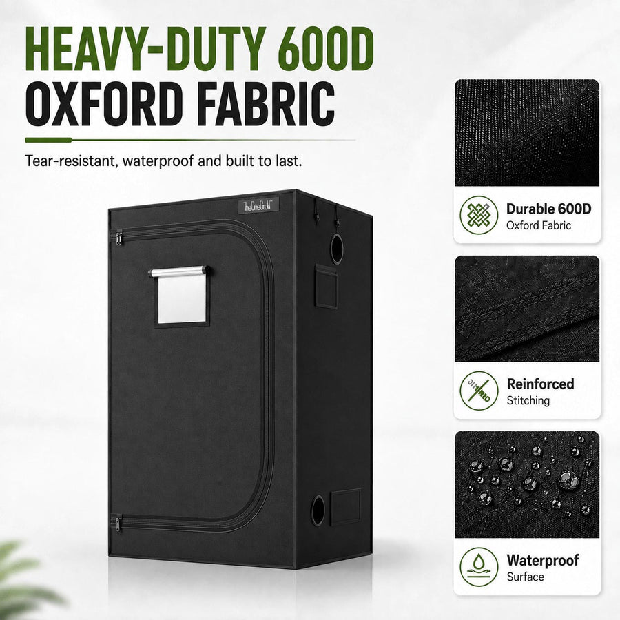 90 × 90cm grow tent fabric and construction features