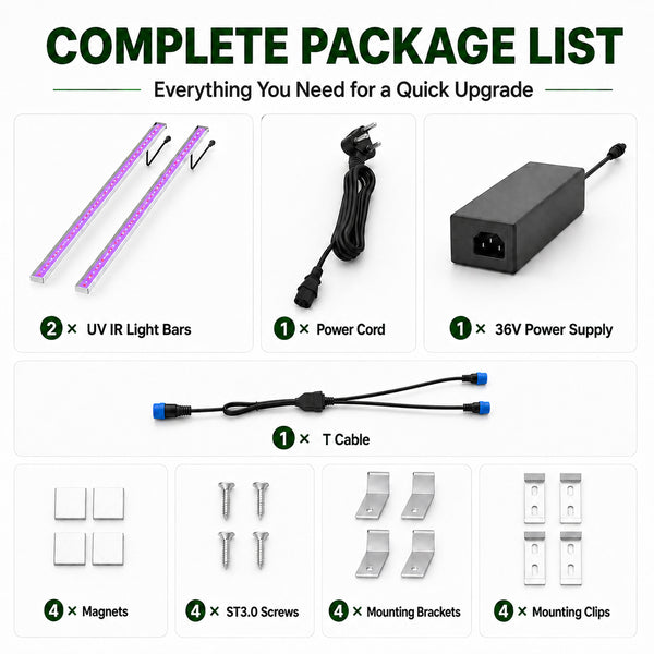 60w UV+IR LED supplemental grow lights for 640w/720w/800w grow lights