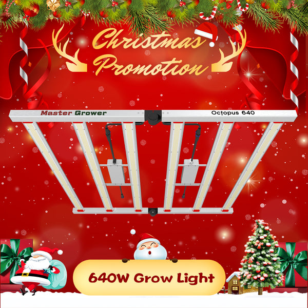 Octopus 640 Foldable 640W Full Spectrum LED Grow Light With OSRAM LED Diodes- Master Grower