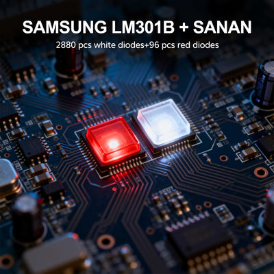 800W LED Grow Lights with SAMSUNG LM301B Diodes Full Spectrum for Indoor Plant Veg/Bloom