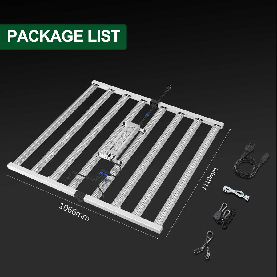 OC800 LM301B grow light and supplied accessories