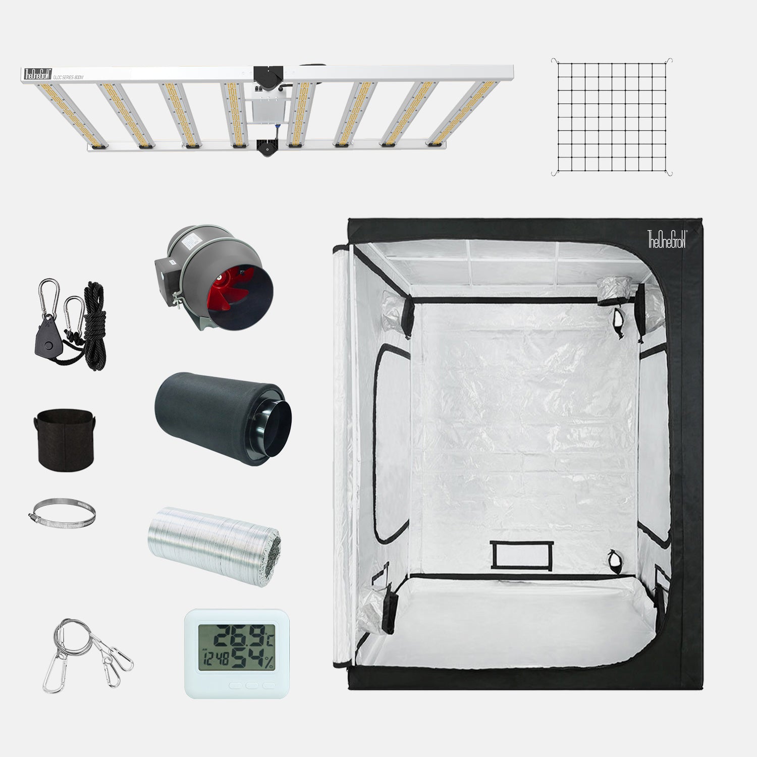 800W LED Grow Light & 150*150*200cm Grow Tent Kit on Sale in SA ...