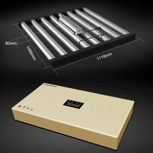 800W Grow Lights For Grow Rack With Optical Rectangular design | More Focused Light|SAMSUNG LM301B Diodes