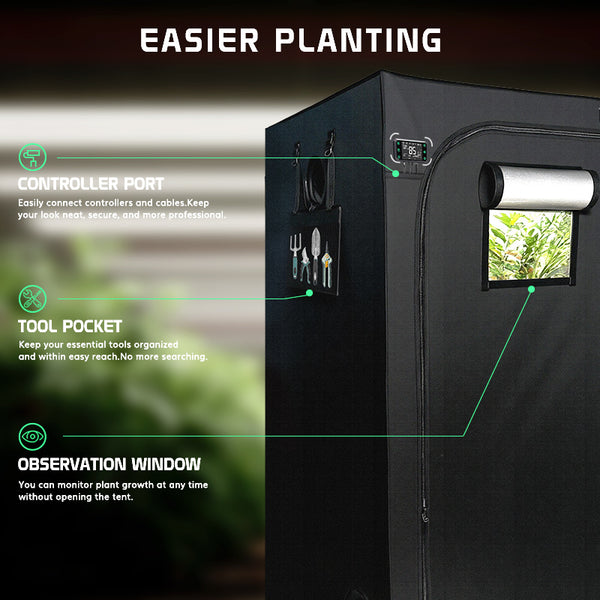 Indoor Grow Tent (90cm x 90cm x 180cm Tall)---TheOneGrow