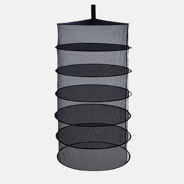 TheOneGrow 6-layer weed dry net with black hanging mesh design for herbs flowers and plant drying